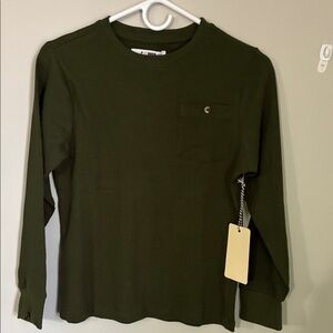 Kids Long Sleeve Green Shirt